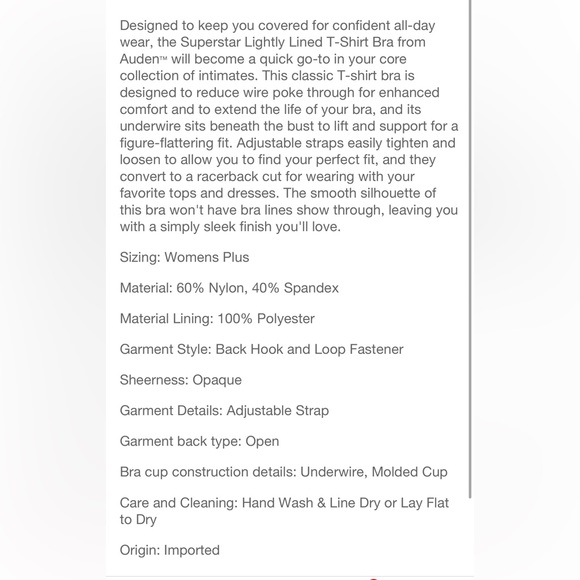 Woman’s Target Auden Lace Bra’s Size 38B - Picture 12 of 12